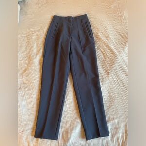 Zara Gray/Blue High Wausted Tailored Trousers